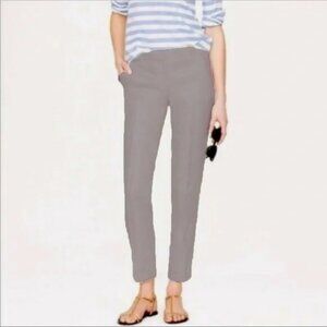J. Crew Stretch City Fit Cropped Skimmer Pants in Grey, Size 4